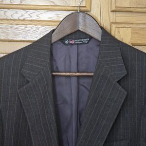 VTG Austin Reed Regent St Pinstripe Wool‎ Blazer Sport Coat 42R Read Description